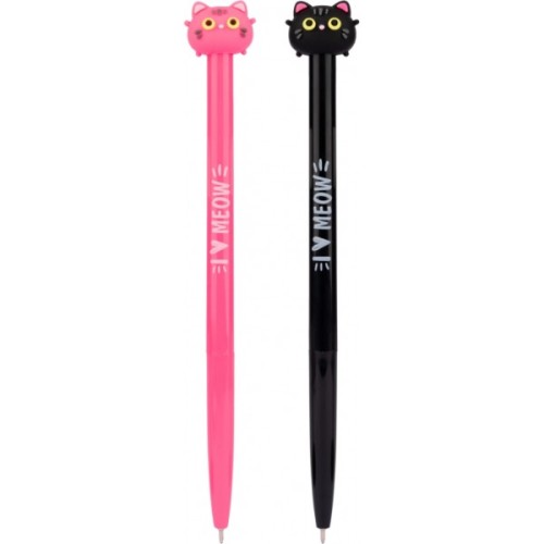 Ручка кулькова Yes Sweety Kitty автоматична 0,7 мм синя (411908)