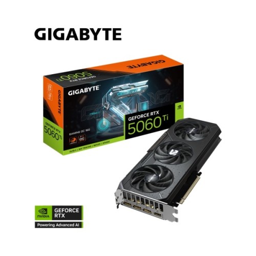Відеокарта GIGABYTE GeForce RTX5060Ti 16Gb GAMING OC (GV-N506TGAMING OC-16GD)