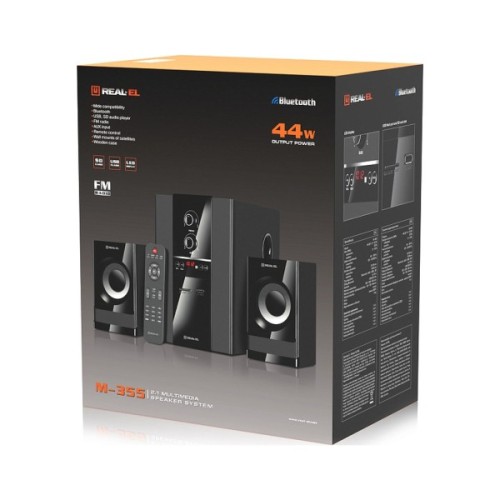 Акустична система REAL-EL M-355 Black (EL121300015)