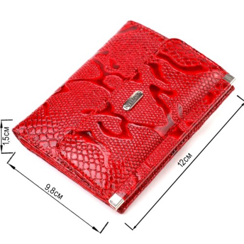 Гаманець Canpellini З натуральної шкіри Червоний (21818)