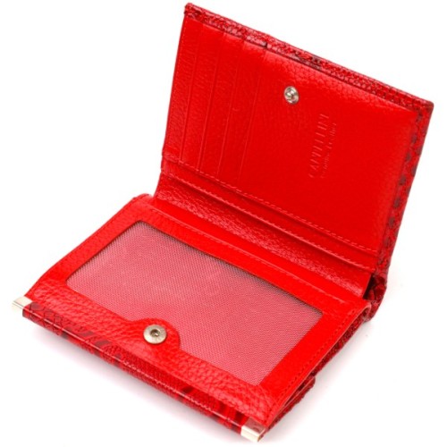 Гаманець Canpellini З натуральної шкіри Червоний (21818)