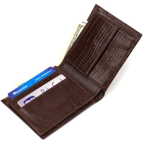 Портмоне Canpellini З натуральної шкіри Коричневе (21785)