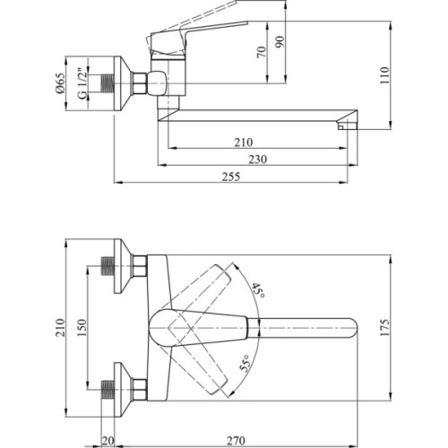 Змішувач Kroner KRMOker-С040 (CV031473)