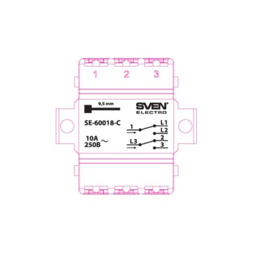 Перемикач Sven SE-60018-C cream (7100044)