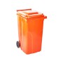 Контейнер для сміття Алеана На колесах з ручкою Помаранчевий 240 л (20121)