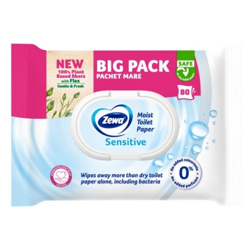 Туалетний папір Zewa Pure без аромату 80 шт. (7322541395050)