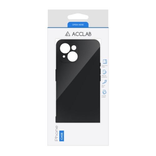 Чохол до мобільного телефона ACCLAB SoftShell Apple iPhone 15 Plus Black (1283126586439)