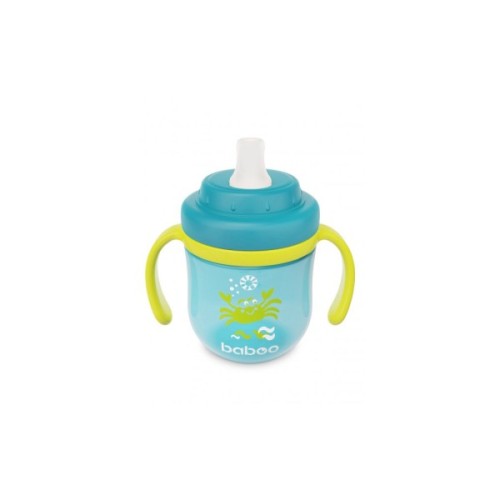 Поїльник-непроливайка Baboo із силіконовим носиком Marine 200 мл Бірюзова (90600)