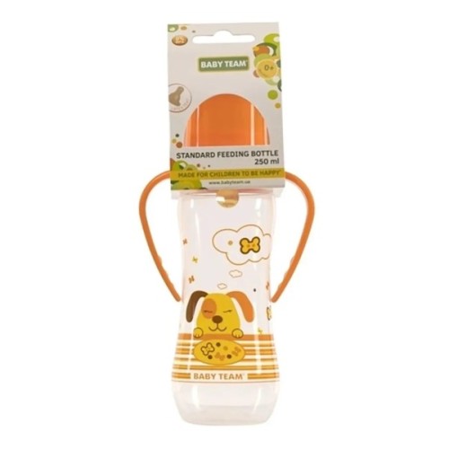 Пляшечка для годування Baby Team З латексною соскою 250 мл (4824428013116)