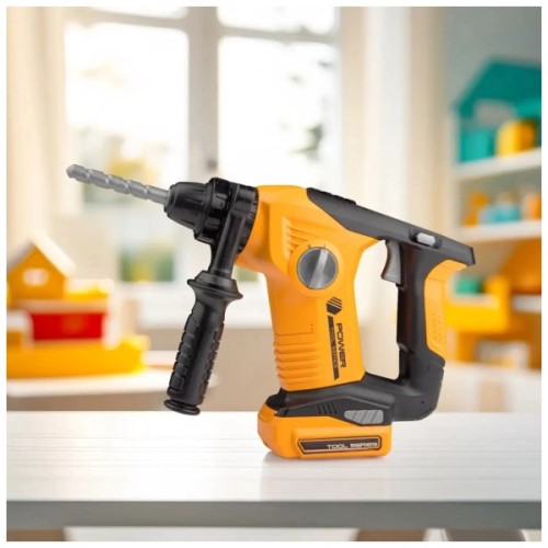 Ігровий набір Otamanko дриль на батарейках із 4 насадками жовта (T016A)