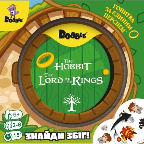 Настільна гра Geekach Games Доббль Володар Перснів і Гобіт (Dobble: The Lord of the Rings & Hobbit) (укр.) (GKCH0266)