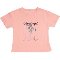 Футболка дитяча Breeze WONDERFUL (19868-140G-peach)