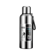 Термос Merlion з ситечком та чашкою 0,6 л, сталевий (ZK-127-600Grey)