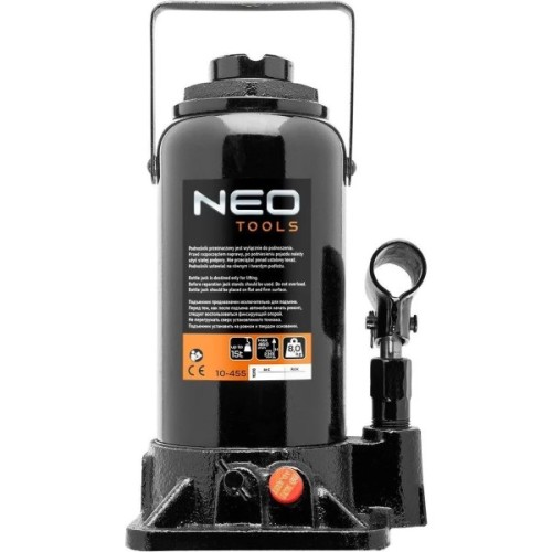 Домкрат Neo Tools гідравлічний пляшковий 15т, 230-460мм (10-455)