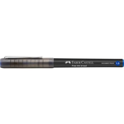 Ролер Faber-Castell Free Ink rollerball, колір чорнила синій, 1,5 мм, одноразовий (31432)