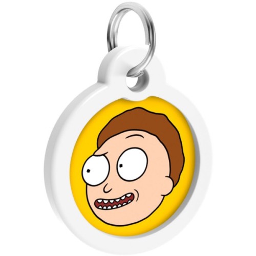 Адресник для тварин WAUDOG Smart ID з QR паспортом "Рік і Морті 2", коло 25 мм (225-0281)