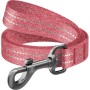 Повідець для собак WAUDOG Re-cotton світловідбивний S Ш 15 мм Д 300 см червоний (03083)