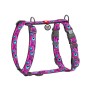 Шлея для собак WAUDOG H-подібна анатомічна Nylon з QR адресником "Око монстра" пластиковий фастекс S (343-4049)