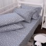 Постільна білизна MirSon 012 Grey Stars Фланель 220х240 King Size (2200009653117)