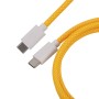 Дата кабель USB-C + USB A to USB-C 1.36m Coiled Aviator yellow Keychron (CAB16_KEYCHRON)