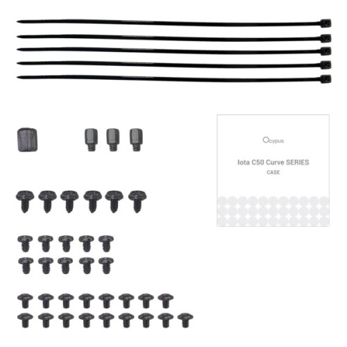 Корпус для ПК OCYPUS IOTA C50 BK CURVE ARGB DIGITAL (OTA-C50-BKD300CD-GL)