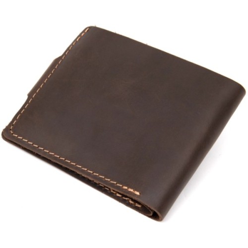 Портмоне Grande Pelle Шкіряне Коричневе (11460)
