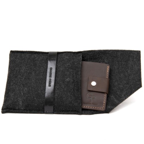 Портмоне Grande Pelle Шкіряне Коричневе (11460)