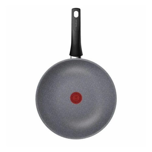 Сковорода Tefal ВОК Hard Stone 28 см, алюміній, бакеліт, сірий (D4561932)