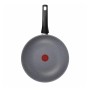 Сковорода Tefal ВОК Hard Stone 28 см, алюміній, бакеліт, сірий (D4561932)