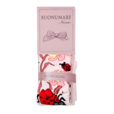 Колготки дитячі BNM з квітами (M0C0303-0409-0G-pink)