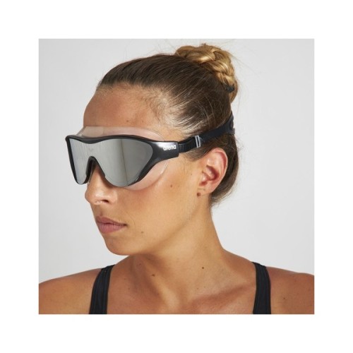 Окуляри для плавання Arena The One Mask Mirror 004308-101 чорний, сріблястий Уні OSFM (3468336578766)