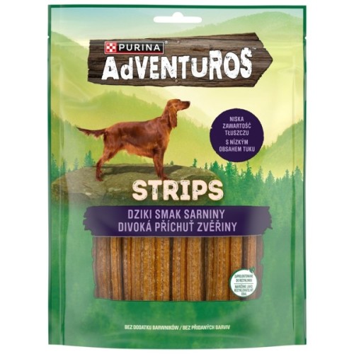 Ласощі для собак Purina AdVENTuROS Смужки зі смаком оленини 90 г (7613035516472)