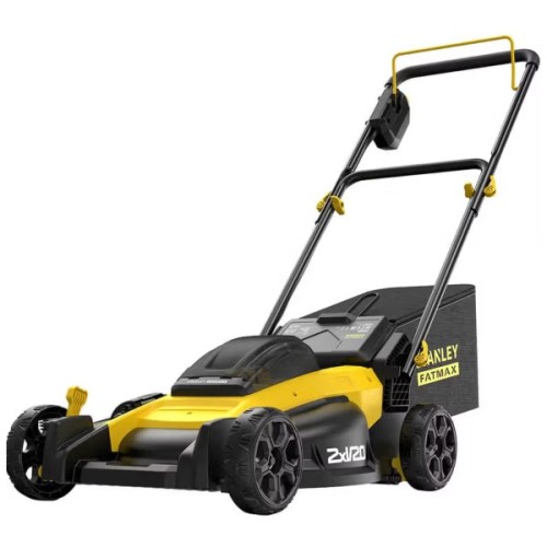 Газонокосарка Stanley акумуляторна безщіткова FatMax, 18 В, 2x2Ah, 51 см (SFMCMW2651M+SFMCSTB933M)