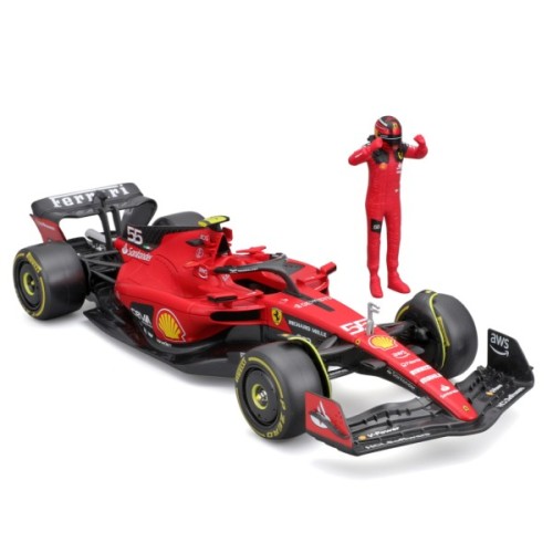 Масштабна модель автомобіля Bburago Автомодель з фігуркою - Ferrari SF-23, 1:24 (18-26809)