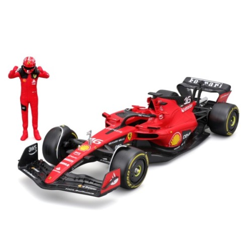 Масштабна модель автомобіля Bburago Автомодель з фігуркою - Ferrari SF-23, 1:24 (18-26809)