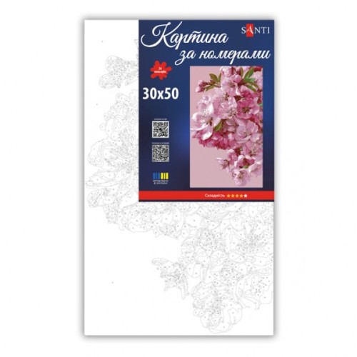 Картина по номерам Santi Пелюстки весни 30х50 см (955649)