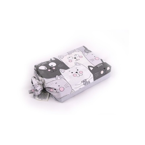 Постільна білизна Руно Grey Cat бязь набивна полуторний (1.114Б_Grey Cat)