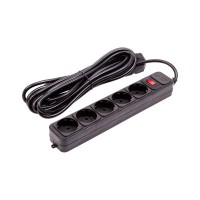 Мережевий фільтр живлення PowerPlant 5м, 5 розеток (JY-1056/5) (EX610723)