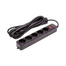Мережевий фільтр живлення PowerPlant 5м, 5 розеток (JY-1056/5) (EX610723)