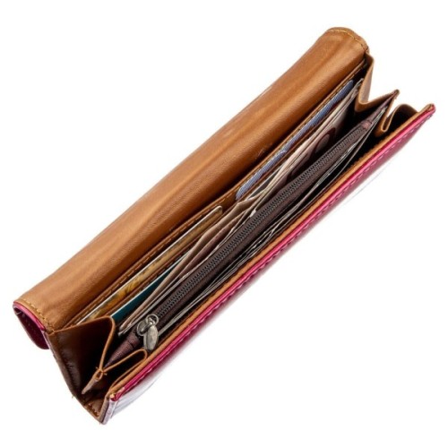 Гаманець Kivi З гладкої екошкіри Рожевий (19074)