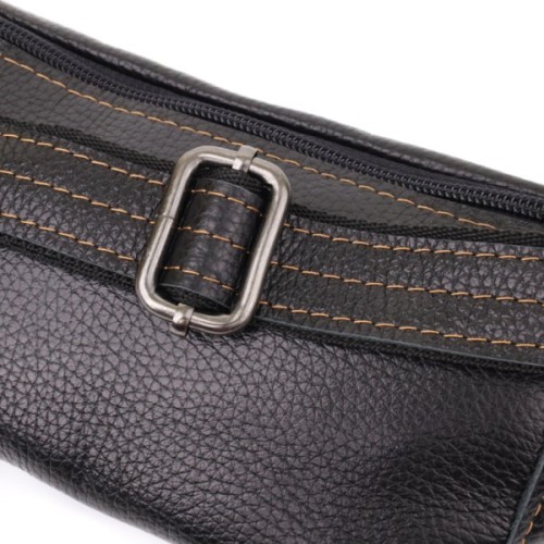 Сумка Shvigel З натуральної шкіри Чорна (23127)