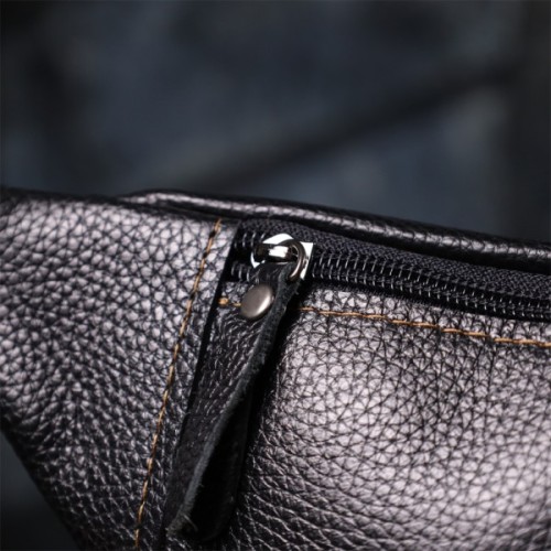 Сумка Shvigel З натуральної шкіри Чорна (23127)