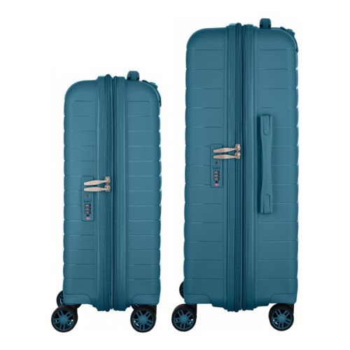 Набір валіз 2E Aero (M+S), сині (2E-SPP-AERO-SET2-TB)