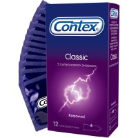 Презервативи Contex Classic латексні з силіконовою змазкою (класичні) 12 шт. (5060040302552)