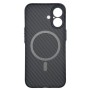 Чохол до мобільного телефона BeCover FIBRA Carbonite MagSafe Apple iPhone 17 Black (715406)