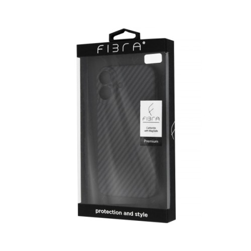 Чохол до мобільного телефона BeCover FIBRA Carbonite MagSafe Apple iPhone 17 Black (715406)