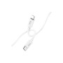 Дата кабель USB-C to Lightning 1.0m PD silicone X87 Magic white HOCO (6931474783189)