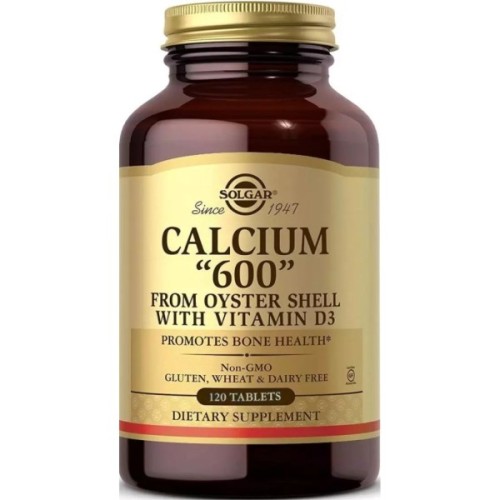 Мінерали Solgar Кальцій з черепашки устриці з вітаміном D3, 600 мг, Calcium from O (SOL00416)