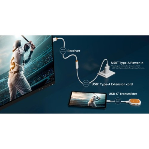 Адаптер HDMI extender 15m ( USB-C to HDMI ) wireless J5create (JVAW61-N)