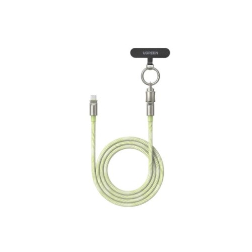 Дата кабель USB-C to USB-C 1.2m 60W green Ugreen (35500)